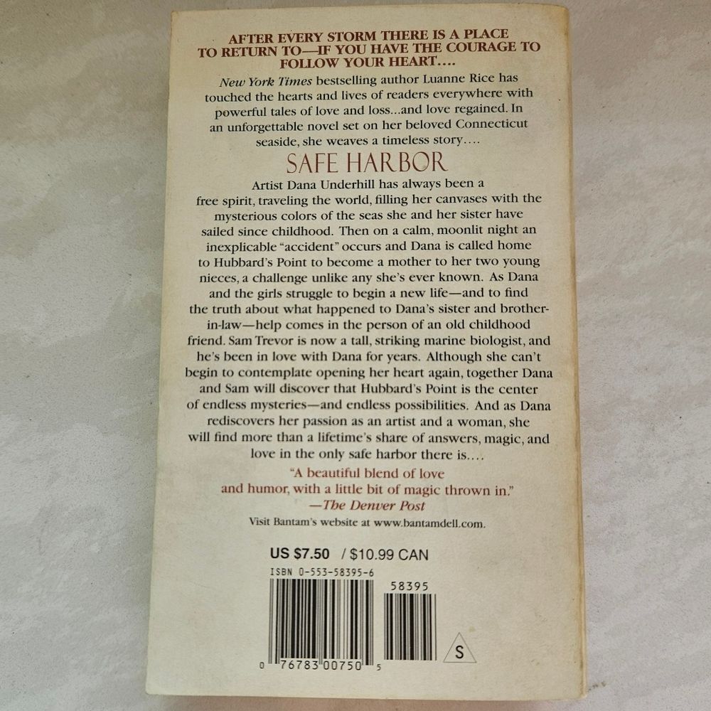 Safe Harbor by Luanne Rice Paperback - Picture 4 of 4